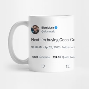 Elon Musk Coca-Cola Tweet Mug